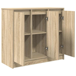 Komoda Sonoma Oak 85x34x76 cm Drewno klejone
