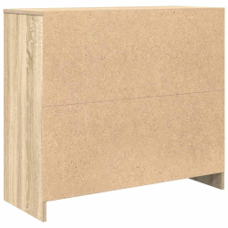 Komoda Sonoma Oak 85x34x76 cm Drewno klejone
