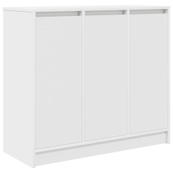 Komoda Biała 85x34x76 cm Drewno klejone