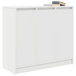 Komoda Biała 85x34x76 cm Drewno klejone