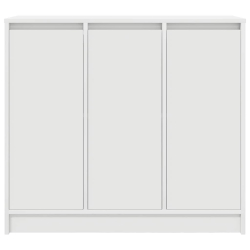 Komoda Biała 85x34x76 cm Drewno klejone