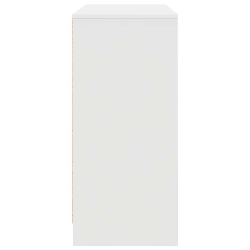 Komoda Biała 85x34x76 cm Drewno klejone