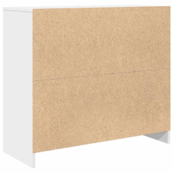 Komoda Biała 85x34x76 cm Drewno klejone
