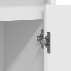 Komoda Biała 85x34x76 cm Drewno klejone
