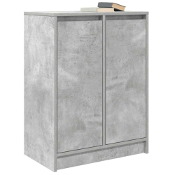 Komoda Betonowa Szara 57x34x76 cm Drewno klejone