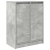 Komoda Betonowa Szara 57x34x76 cm Drewno klejone