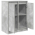 Komoda Betonowa Szara 57x34x76 cm Drewno klejone