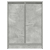 Komoda Betonowa Szara 57x34x76 cm Drewno klejone