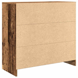 Komoda z szufladą Stare drewno 80x34x76 cm Drewno klejone