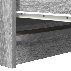 Komoda Szara Sonoma 100x35x99 cm Drewno klejone