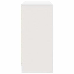 Komoda z szufladą Biała 80x34x76 cm Drewno klejone