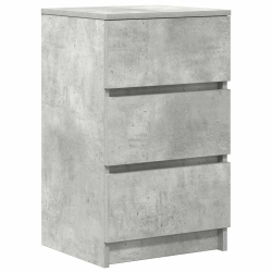 Szafka nocna z 3 szufladami Betonowa szarość 39x35x65 cm
