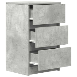 Szafka nocna z 3 szufladami Betonowa szarość 39x35x65 cm
