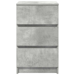 Szafka nocna z 3 szufladami Betonowa szarość 39x35x65 cm