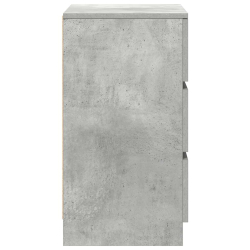 Szafka nocna z 3 szufladami Betonowa szarość 39x35x65 cm
