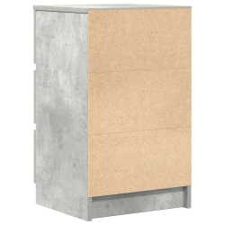 Szafka nocna z 3 szufladami Betonowa szarość 39x35x65 cm