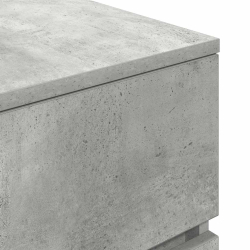 Szafka nocna z 3 szufladami Betonowa szarość 39x35x65 cm
