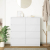 Komoda Biała 100x35x99 cm Drewno klejone