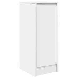 Komoda Biała 29,5x34x76 cm Drewno klejone