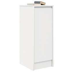 Komoda Biała 29,5x34x76 cm Drewno klejone
