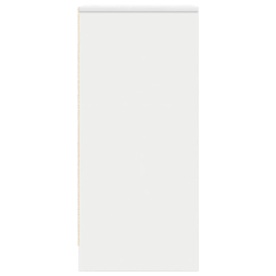 Komoda Biała 29,5x34x76 cm Drewno klejone