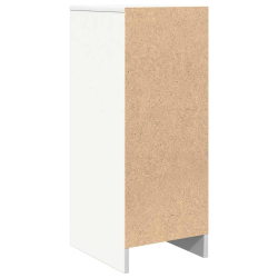 Komoda Biała 29,5x34x76 cm Drewno klejone