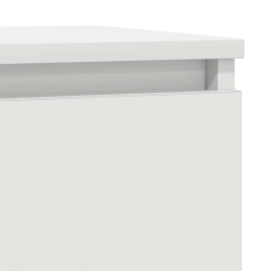 Komoda Biała 29,5x34x76 cm Drewno klejone