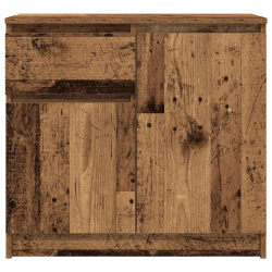 Komoda z szufladą Stare drewno 71x35x65 cm Drewno klejone