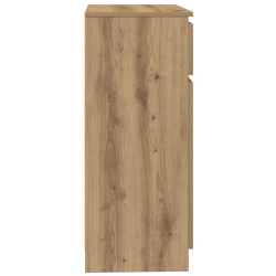 Komoda z szufladą Artisan Oak 71x35x84 cm Drewno klejone