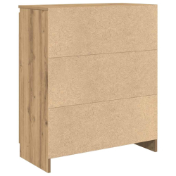 Komoda z szufladą Artisan Oak 71x35x84 cm Drewno klejone