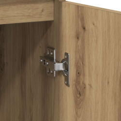 Komoda z szufladą Artisan Oak 71x35x84 cm Drewno klejone