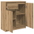 Komoda z szufladą Artisan Oak 71x35x84 cm Drewno klejone