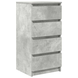 Komoda Betonowa Szara 37,5x35x76 cm Drewno klejone