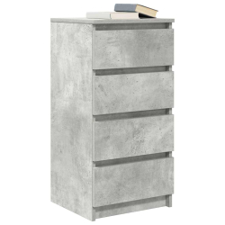 Komoda Betonowa Szara 37,5x35x76 cm Drewno klejone