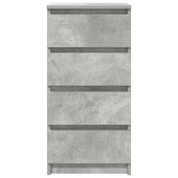 Komoda Betonowa Szara 37,5x35x76 cm Drewno klejone
