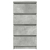 Komoda Betonowa Szara 37,5x35x76 cm Drewno klejone