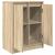 Komoda Sonoma Oak 57x34x76 cm Drewno klejone