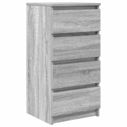 Komoda Szara Sonoma 37,5x35x76 cm Drewno klejone