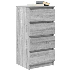 Komoda Szara Sonoma 37,5x35x76 cm Drewno klejone