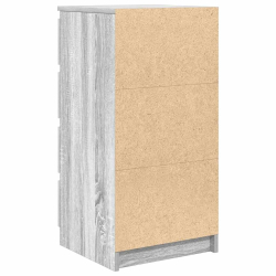 Komoda Szara Sonoma 37,5x35x76 cm Drewno klejone