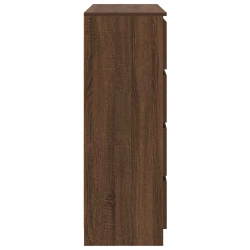 Komoda Brązowy Dąb 100x35x99 cm Drewno klejone
