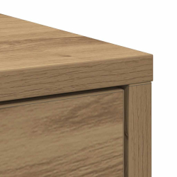 Komoda z szufladą Artisan Oak 80x34x76 cm Drewno klejone
