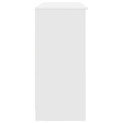 Komoda z szufladą Biała 101x35x76 cm Drewno klejone