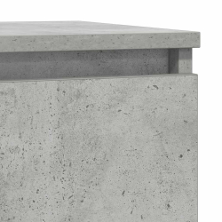 Komoda z szufladą Beton Szary 71x35x84 cm Drewno klejone