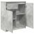 Komoda z szufladą Beton Szary 71x35x84 cm Drewno klejone