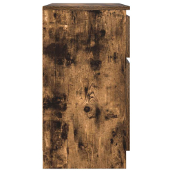 Komoda z szufladą Dąb wędzony 71x35x65 cm Drewno klejone
