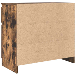 Komoda z szufladą Dąb wędzony 71x35x65 cm Drewno klejone