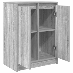 Komoda Szara Sonoma 57x34x76 cm Drewno klejone