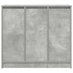 Komoda Betonowa Szara 85x34x76 cm Drewno klejone