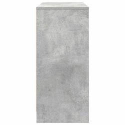 Komoda Betonowa Szara 85x34x76 cm Drewno klejone